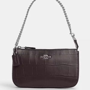 New Coach💟 Nolita 19- Crocodile-embossed Leather Shoulder Bag